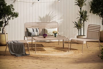 Jarva liten 4-seters sofagruppe utendørs i metall - Taupe - Hagemøbler & utemiljø - Hagegruppe - Sofagruppe utendørs