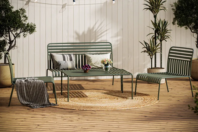 Jarva Sofagruppe - Oliven - Hagemøbler & utemiljø - Hagegruppe - Sofagruppe utendørs