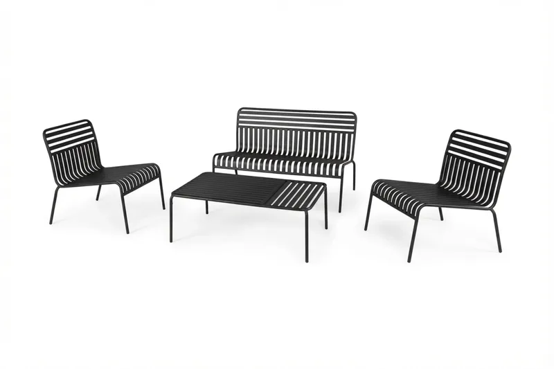 Jarva sofagruppe utendørs, Antrasitt