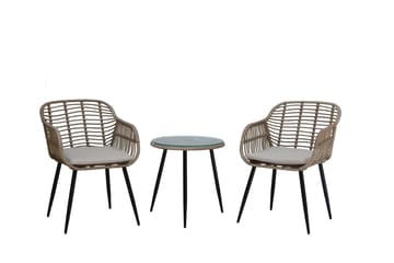 Juana Balkongsett - Beige - Hagemøbler & utemiljø - Hagegruppe - Cafemøbler & cafesett