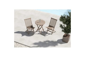 Kafesett Kenya 70x75, Kenya - Hvitpusset - Hagemøbler & utemiljø - Hagegruppe - Cafemøbler & cafesett