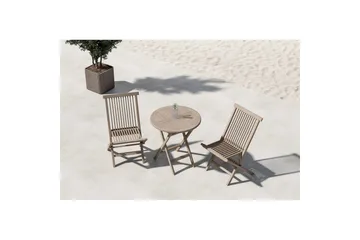 Kafesett Kenya 70x75, Kenya - Hvitpusset - Hagemøbler & utemiljø - Hagegruppe - Cafemøbler & cafesett