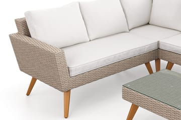 Karlskrona loungegruppe utendørs - Brun - Hagemøbler & utemiljø - Hagegruppe - Sofagruppe utendørs