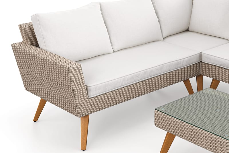 Karlskrona loungegruppe utendørs - Brun - Hagemøbler & utemiljø - Hagegruppe - Sofagruppe utendørs