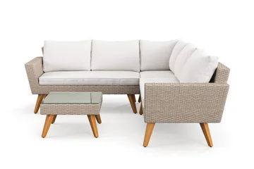 Karlskrona loungegruppe utendørs - Brun - Hagemøbler & utemiljø - Hagegruppe - Sofagruppe utendørs