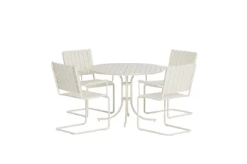 Kullaberg Spisegruppe Utendørs - Hvit - Hagemøbler & utemiljø - Hagegruppe - Spisegrupper hage