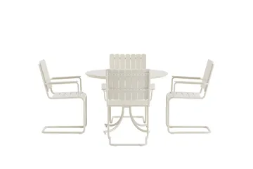 Kullaberg Spisegruppe Utendørs - Hvit - Hagemøbler & utemiljø - Hagegruppe - Spisegrupper hage