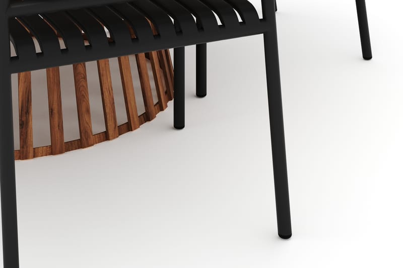 Lakenview Rundt Spisebord 150 cm med 6 Gardeno Spisestoler - Natur - Hagemøbler & utemiljø - Hagegruppe - Spisegrupper hage