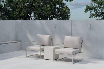 Lissabon kafégruppe utendørs - Beige - Hagemøbler & utemiljø - Hagegruppe - Cafemøbler & cafesett