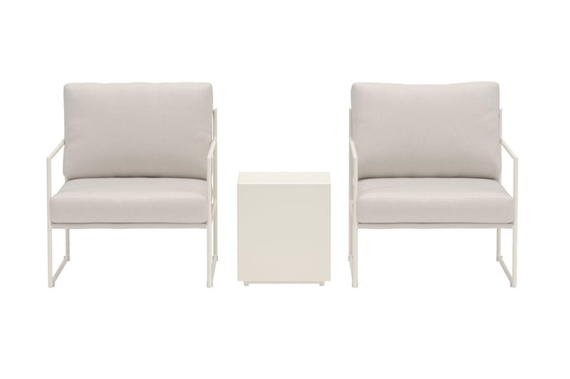 Lissabon kafégruppe utendørs - Beige - Hagemøbler & utemiljø - Hagegruppe - Cafemøbler & cafesett