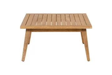 Loungegrupp Beliani Alcamo Beige||Light wood||White - Hagemøbler & utemiljø - Hagegruppe - Sofagruppe utendørs