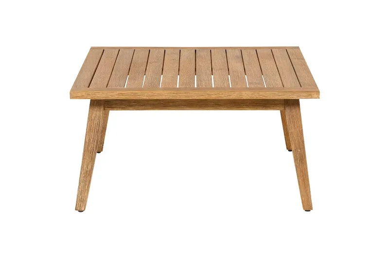 Loungegrupp Beliani Alcamo Beige||Light wood||White - Hagemøbler & utemiljø - Hagegruppe - Sofagruppe utendørs