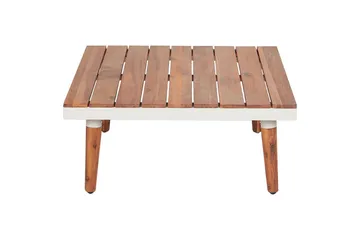 Loungegrupp Beliani Corato Grå/mörkt trä/ljust trä White||Light wood - Hagemøbler & utemiljø - Hagegruppe - Sofagruppe utendørs