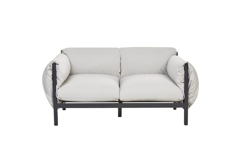Loungegrupp Beliani Esperia Grey, Black - Hagemøbler & utemiljø - Hagegruppe - Sofagruppe utendørs