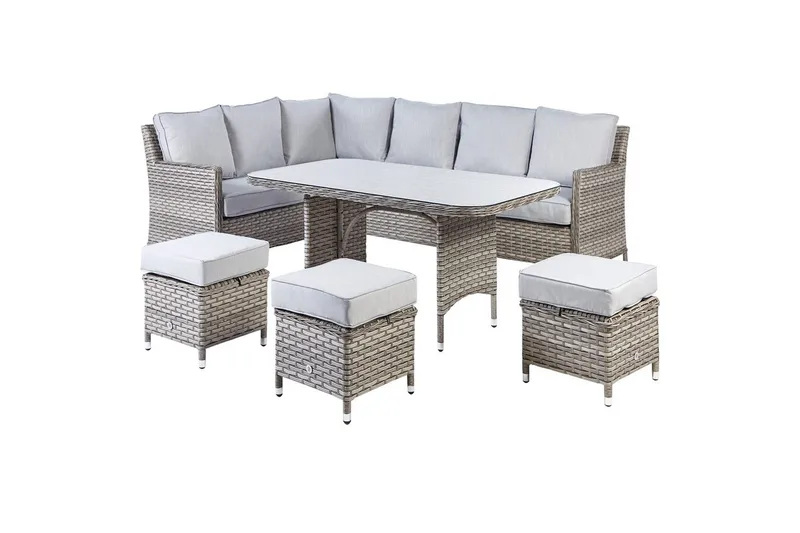 Loungegrupp Beliani Lacona Grey