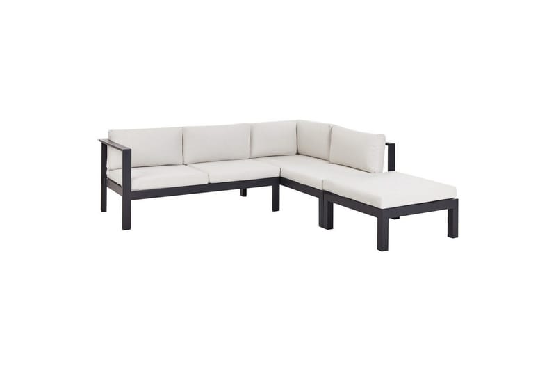 Loungegrupp Beliani Messina Grön/svart/grå White||Black||Grey - Hagemøbler & utemiljø - Hagegruppe - Sofagruppe utendørs