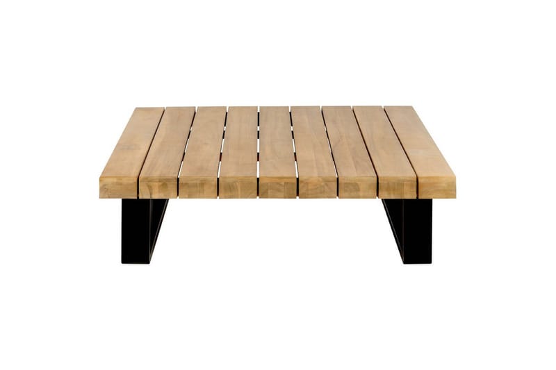 Loungegrupp Beliani Mykonos Light wood||White - Hagemøbler & utemiljø - Hagegruppe - Sofagruppe utendørs