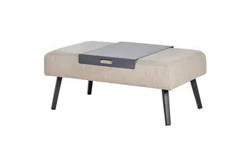 Loungegrupp Beliani Sorrivoli Beige||Grey - Hagemøbler & utemiljø - Hagegruppe - Sofagruppe utendørs