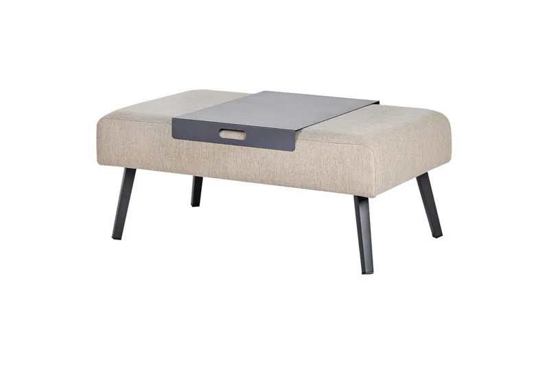 Loungegrupp Beliani Sorrivoli Beige||Grey - Hagemøbler & utemiljø - Hagegruppe - Sofagruppe utendørs