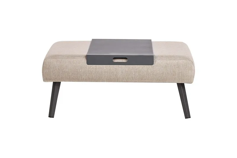 Loungegrupp Beliani Sorrivoli Beige||Grey - Hagemøbler & utemiljø - Hagegruppe - Sofagruppe utendørs