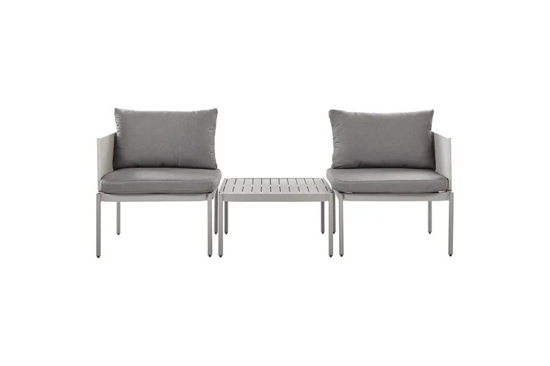 Loungegrupp Beliani Terracina Grå Grey