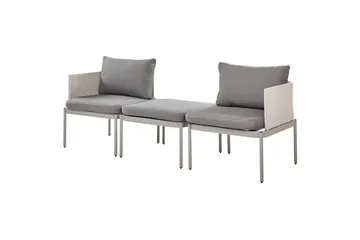Loungegrupp Beliani Terracina Grå Grey - Hagemøbler & utemiljø - Hagegruppe - Cafemøbler & cafesett