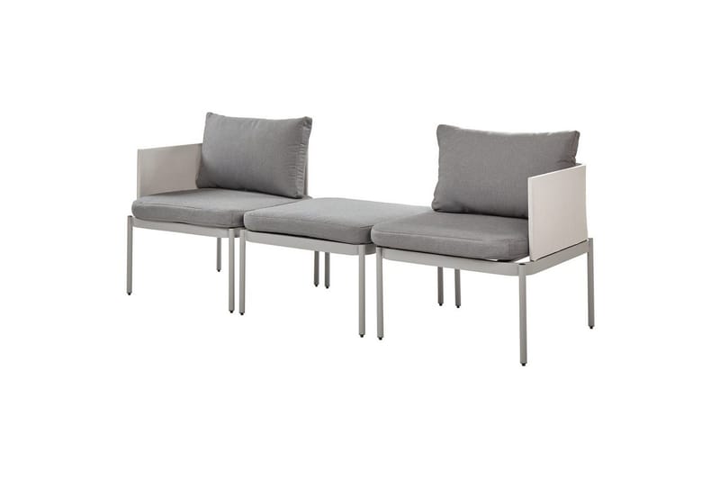 Loungegrupp Beliani Terracina Grå Grey - Hagemøbler & utemiljø - Hagegruppe - Cafemøbler & cafesett