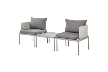 Loungegrupp Beliani Terracina Grå Grey - Hagemøbler & utemiljø - Hagegruppe - Cafemøbler & cafesett