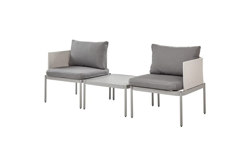 Loungegrupp Beliani Terracina Grå Grey - Hagemøbler & utemiljø - Hagegruppe - Cafemøbler & cafesett