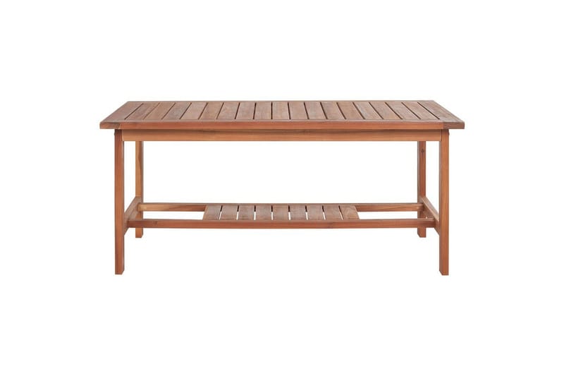 Loungegrupp med bord Beliani Altidona Light wood||White - Hagemøbler & utemiljø - Hagegruppe - Sofagruppe utendørs