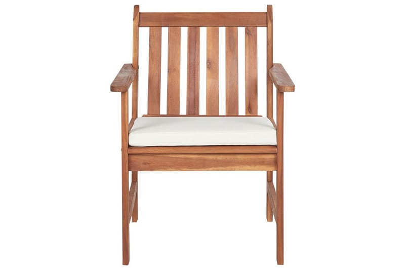 Loungegrupp med bord Beliani Altidona Light wood||White - Hagemøbler & utemiljø - Hagegruppe - Sofagruppe utendørs