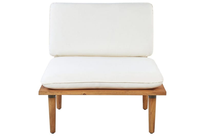 Loungegrupp med bord Beliani Frascati Grönt/ljust trä, 2-Sits White||Light wood - Hagemøbler & utemiljø - Hagegruppe - Cafemøbler & cafesett