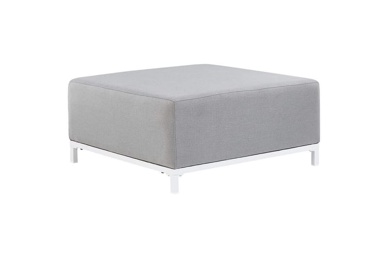 Loungegrupp med bord Beliani Rovigo Grey||White - Hagemøbler & utemiljø - Hagegruppe - Sofagruppe utendørs