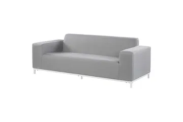 Loungegrupp med bord Beliani Rovigo Grey||White - Hagemøbler & utemiljø - Hagegruppe - Sofagruppe utendørs