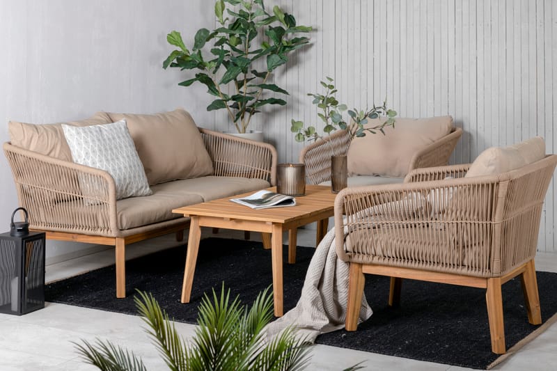 Loungegruppe Chanel Brun - Venture Home - Loungegrupper - Sofagruppe utendørs
