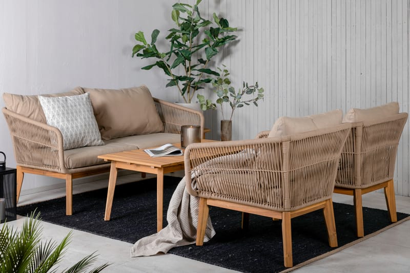 Loungegruppe Chanel Brun - Venture Home - Loungegrupper - Sofagruppe utendørs