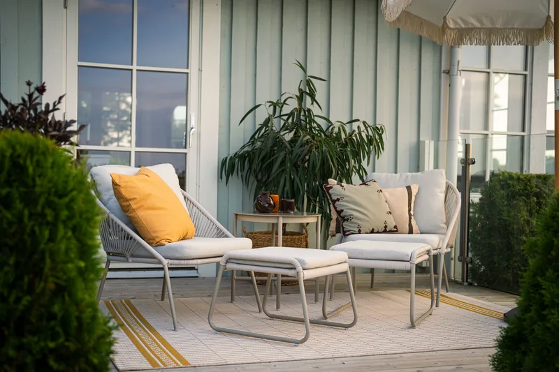 Loungegruppe Hillerstorp Holmsund - Beige - Hagemøbler & utemiljø - Hagegruppe - Cafemøbler & cafesett