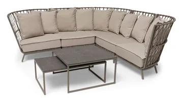 Loungesofa Hillerstorp Jet Set Hjørne - Beige - Hagemøbler & utemiljø - Loungemøbler - Loungesofaer
