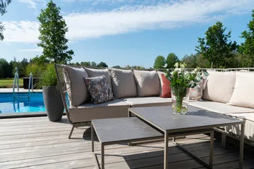 Loungesofa Hillerstorp Jet Set Hjørne - Beige - Hagemøbler & utemiljø - Loungemøbler - Loungesofaer