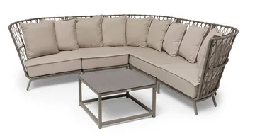 Loungesofa Hillerstorp Jet Set Hjørne - Beige - Hagemøbler & utemiljø - Loungemøbler - Loungesofaer