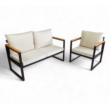 Luvin 3-seters Sofagruppe Utendørs - Beige - Hagemøbler & utemiljø - Hagegruppe - Sofagruppe utendørs