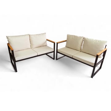 Luvin 4-seters Sofagruppe Utendørs - Beige - Hagemøbler & utemiljø - Hagegruppe - Sofagruppe utendørs