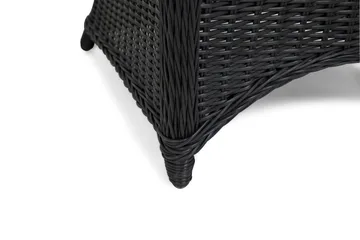 Marcus Cafésett med 2 Light Lenestoler m Pute - Svart - Hagemøbler & utemiljø - Hagegruppe - Cafemøbler & cafesett