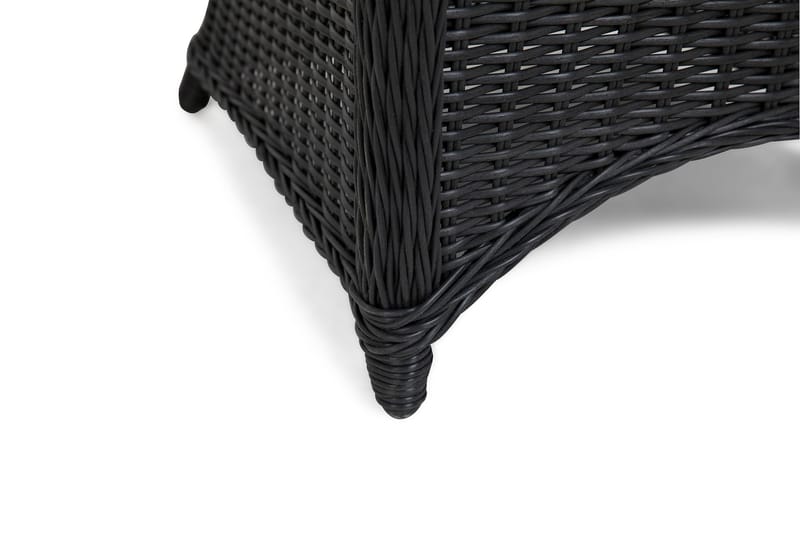 Marcus Cafésett med 2 Light Lenestoler m Pute - Svart - Hagemøbler & utemiljø - Hagegruppe - Cafemøbler & cafesett