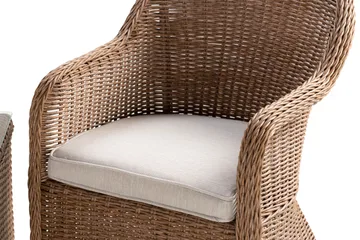 Marcus Cafésett med 2 Light Lenestoler m Pute - Natur - Hagemøbler & utemiljø - Hagegruppe - Cafemøbler & cafesett