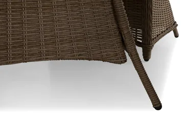 Marcus Spisegruppe 140 Rund + 4 Lenestoler m Pute - Natur - Hagemøbler & utemiljø - Hagegruppe - Spisegrupper hage