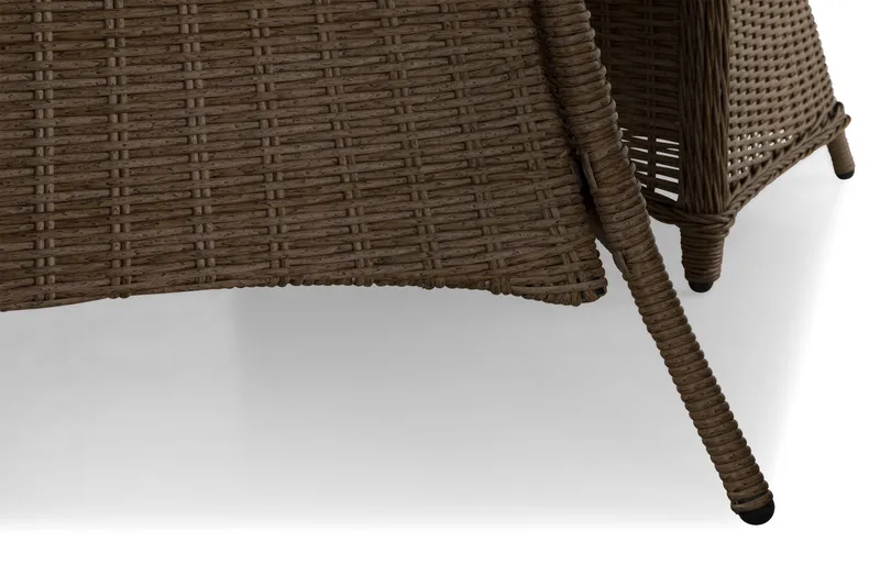 Marcus Spisegruppe 140 Rund + 4 Lenestoler m Pute - Natur - Hagemøbler & utemiljø - Hagegruppe - Spisegrupper hage