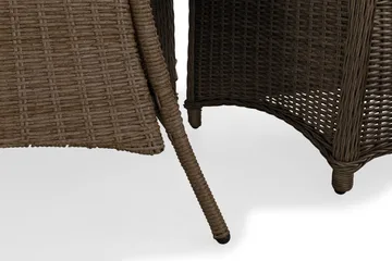 Marcus Spisegruppe 140 Rund + 6 Lenestoler m Pute - Natur - Hagemøbler & utemiljø - Hagegruppe - Spisegrupper hage