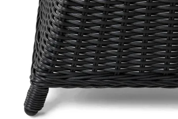 Marcus Spisegruppe 140 Rund + 6 Lenestoler m Pute - Svart - Hagemøbler & utemiljø - Hagegruppe - Spisegrupper hage