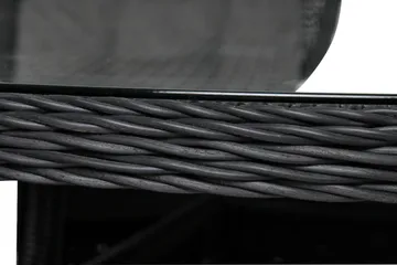 Marcus Spisegruppe 140 Rund + 6 Lenestoler m Pute - Svart - Hagemøbler & utemiljø - Hagegruppe - Spisegrupper hage